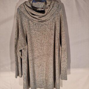 A Mtl 1980 Ladies Cowl Neck Long Sleeve Loose Fit Sweater / Tunic